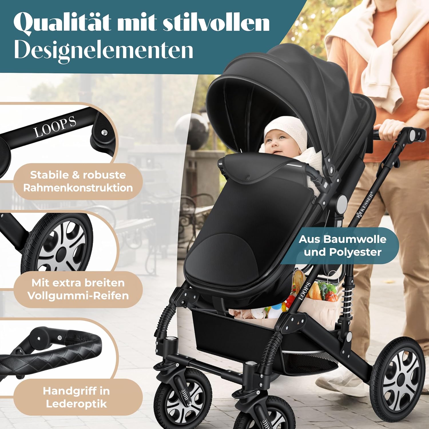 Thumbnail 2 de KESSER Loops 4in1 Kinderwagen