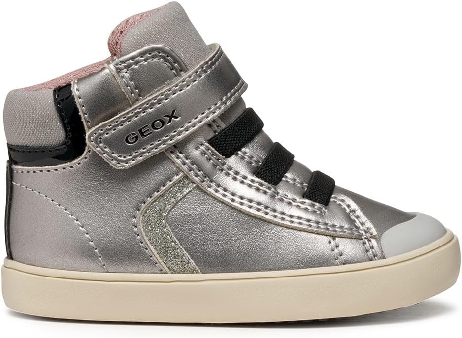 Detalle de Geox Mädchen B Gisli Girl Sneaker – atmungsaktiver Sneaker mit Zero-Shock-System