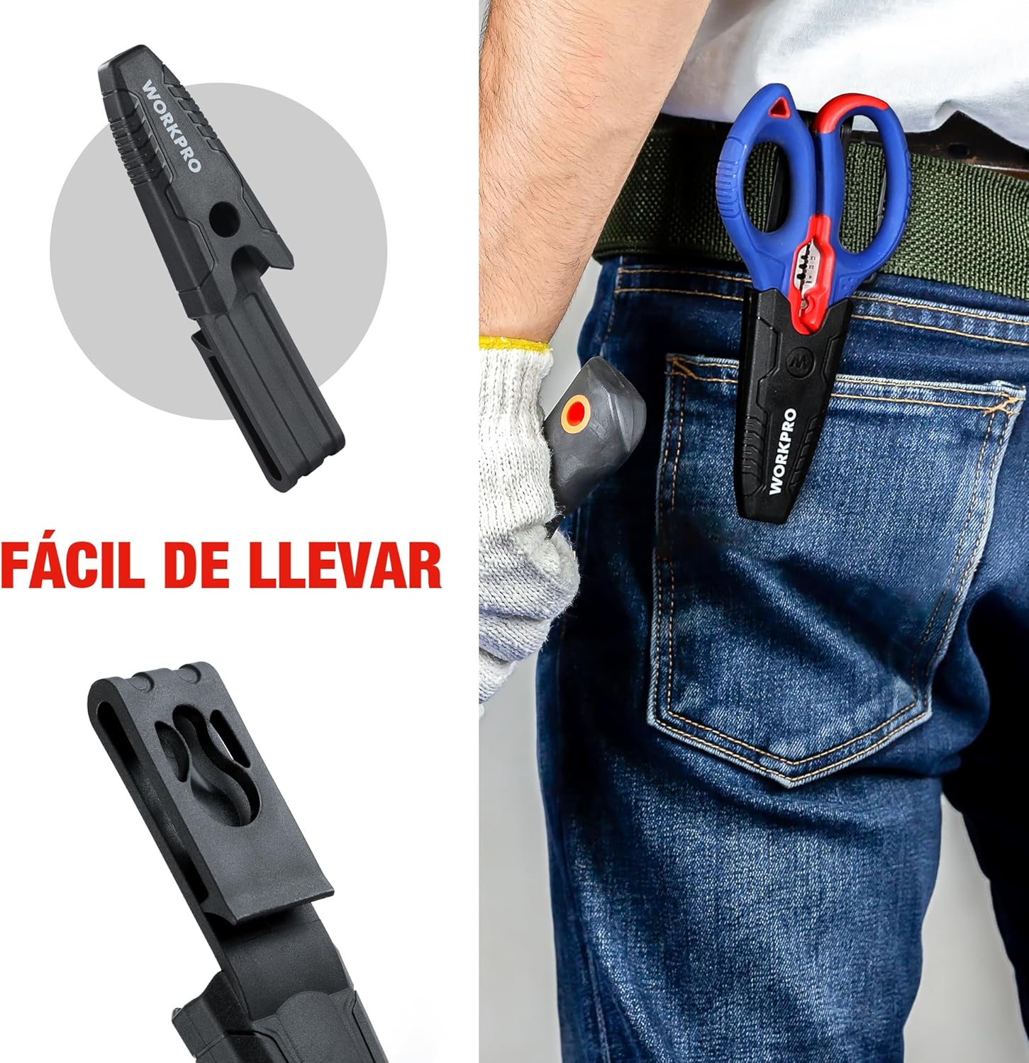Thumbnail 5 de WORKPRO Tijeras electricista 163 mm