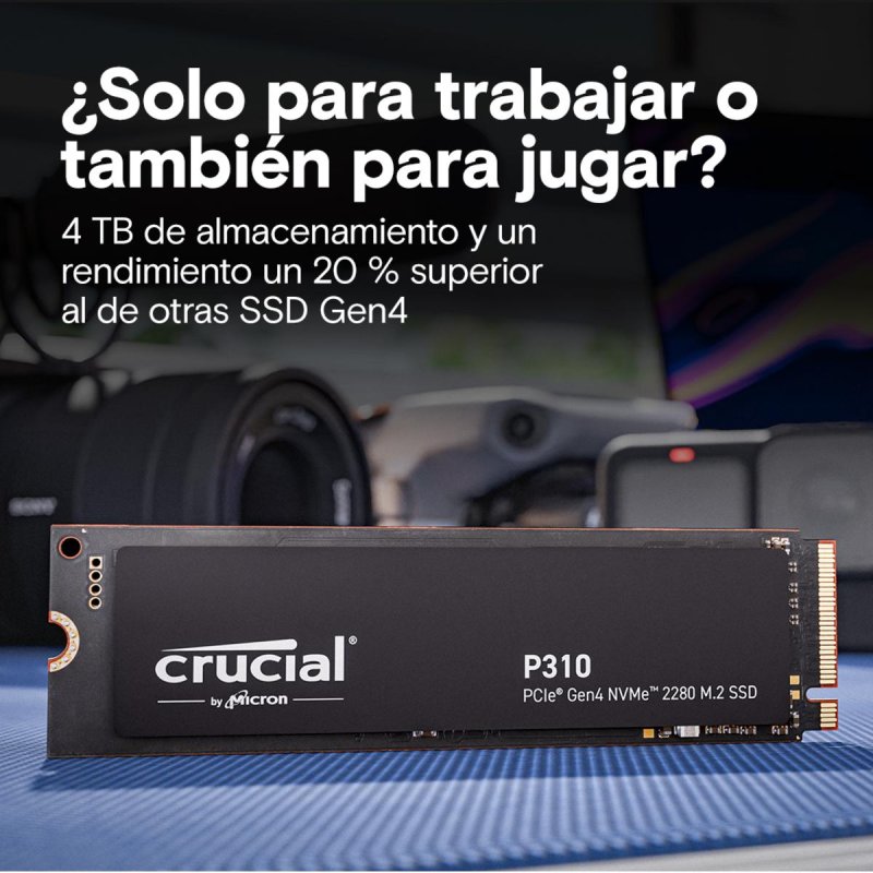 Thumbnail 1 de Crucial P310 4 TB M.2 NVMe 7100 MB/s PCIe 4.0 con disipador