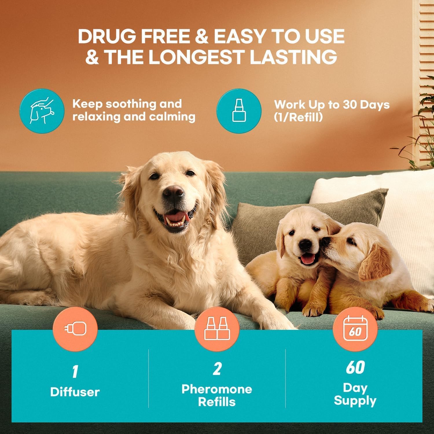 Detalle 2 de ProElobara Dog Calming Diffuser 62 Day