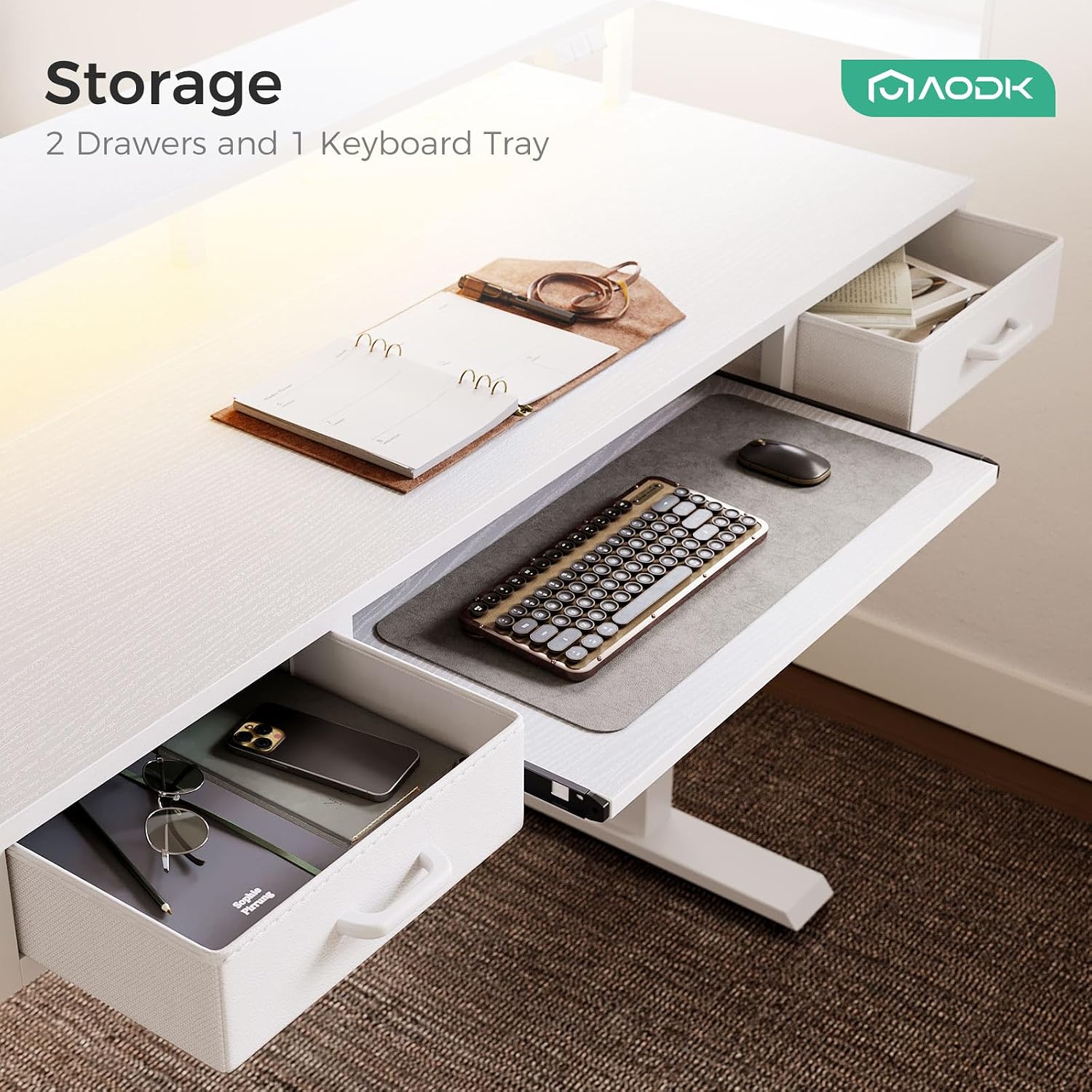Thumbnail 6 de AODK Electric Standing Desk, 55-Inch