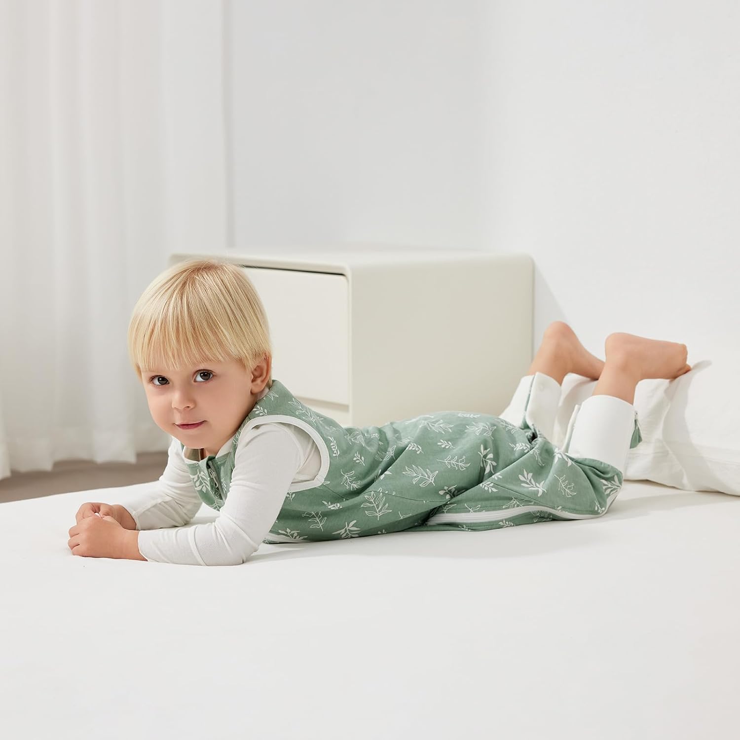 Thumbnail 2 de Duomiaomiao 2er Pack Baby Schlafsack mit Füßen, 0.5 Tog, Baumwolle – Frühling/Sommer, Größen 65–95 cm