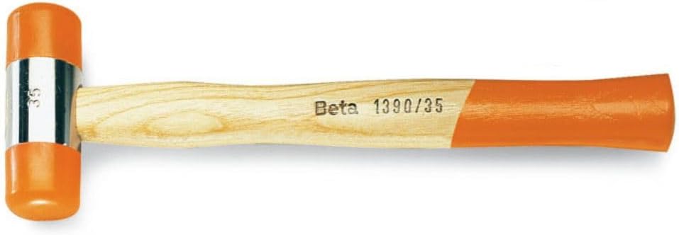 Thumbnail 6 de BETA Mazzuola Professionale Ø28 mm con Battenti Intercambiabili in Poliuretano – Manico in Legno