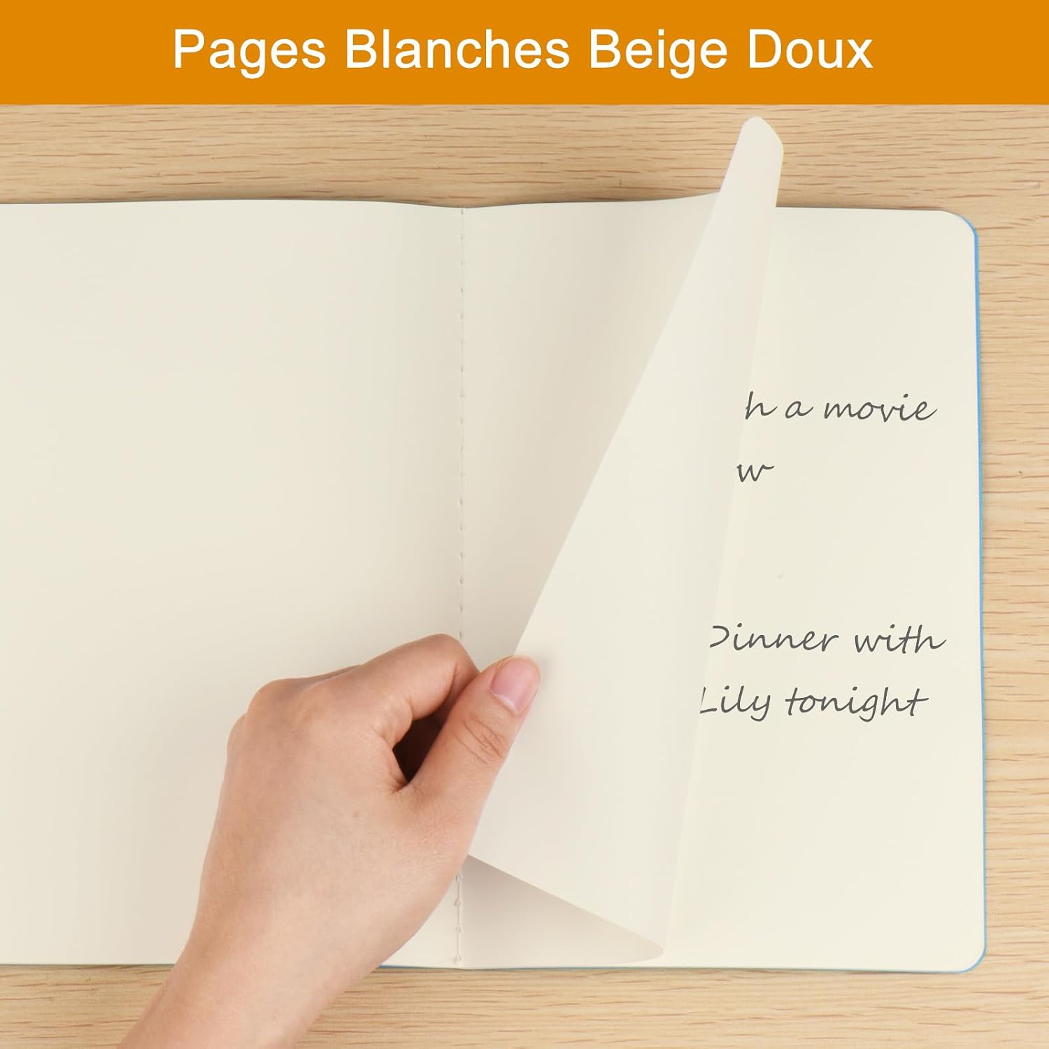 Detalle de ZCZN A5 Cahiers Vierges Couverture Colorée — 24 Blocs, 60 pages par bloc, 12 couleurs