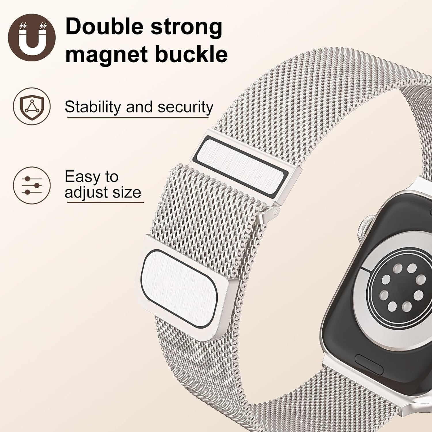 Detalle de Bracelet métal Apple Watch 40mm