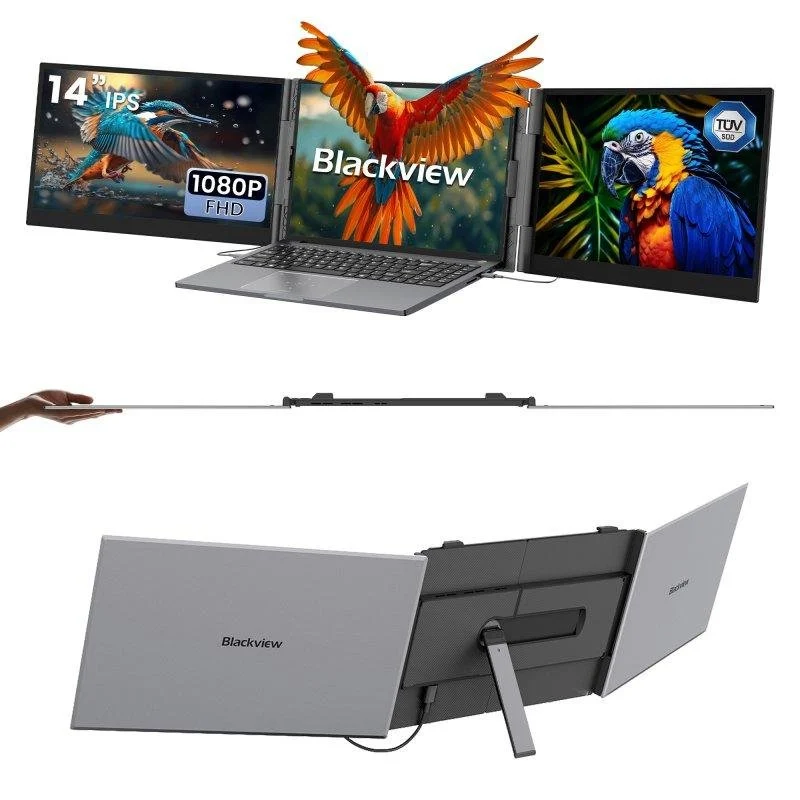 Detalle de Monitor Blackview DCM6 Pro 14" FullHD 60Hz IPS Ultrafino con Dual USB-C y Altavoz