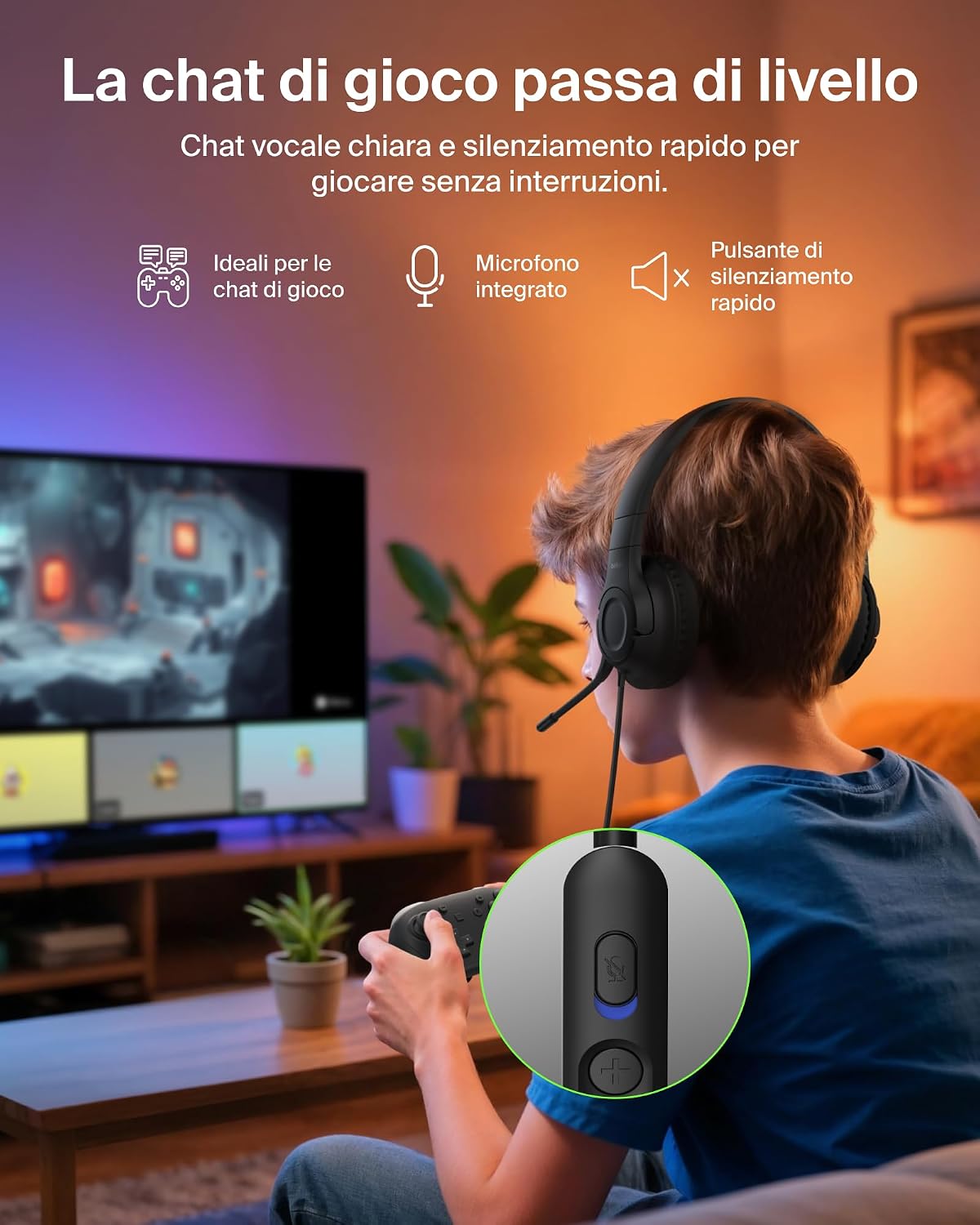 Thumbnail 4 de Belkin Gaming Inspire Cuffie USB-C