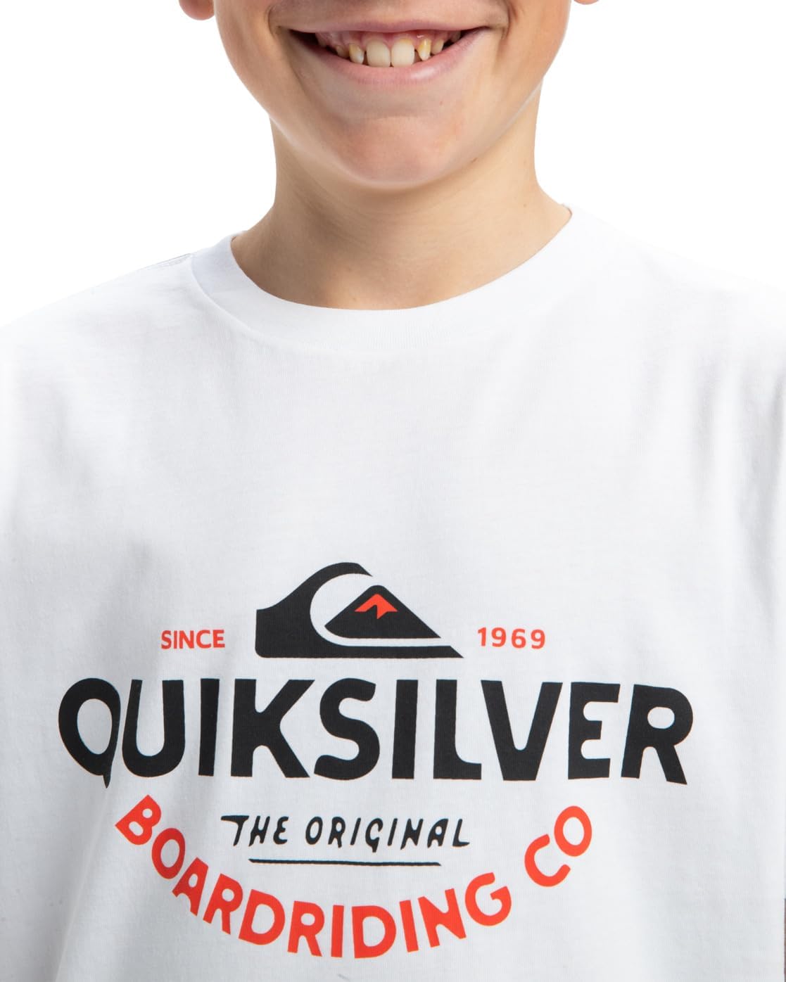 Detalle 2 de Quiksilver Ev Typed Out SS YTH T-Shirt Garçon (Lot de 1) – Confort & Style durable