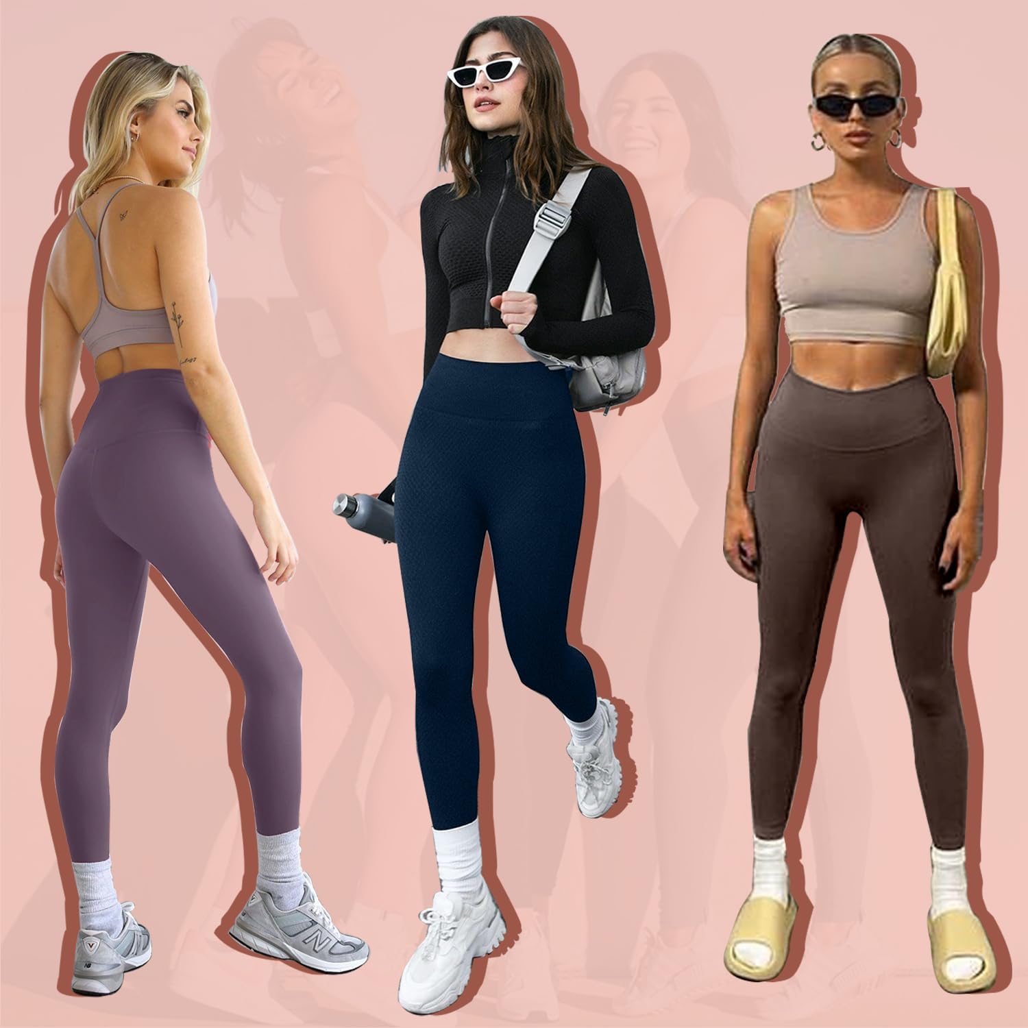 Thumbnail 1 de we fleece 7-Pack High-Waisted Leggings for Women, Tummy Control Yoga Pants