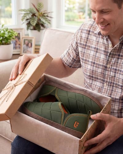 Thumbnail 2 de LongBay Men's Two-Tone Slippers with Comfy Memory Foam: Non-Slip Indoor/Outdoor House Shoes