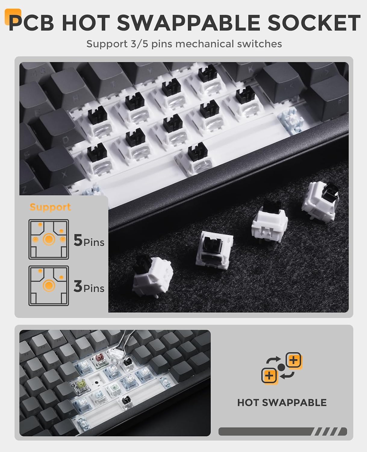 Thumbnail 3 de DAREU EK98PRO Wireless Mechanical Keyboard