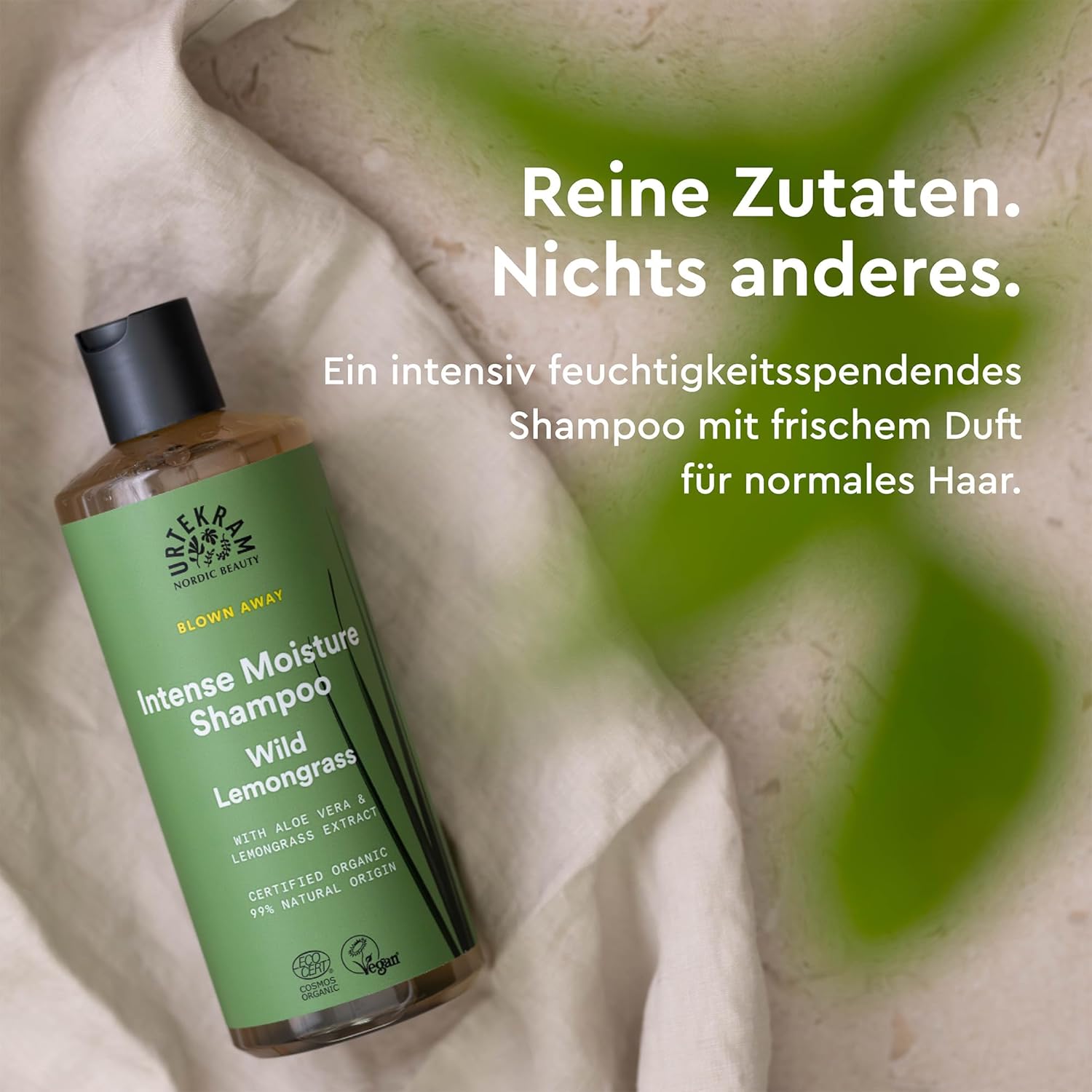 Detalle 2 de Urtekram Wild Lemongrass Shampoo 500 ml