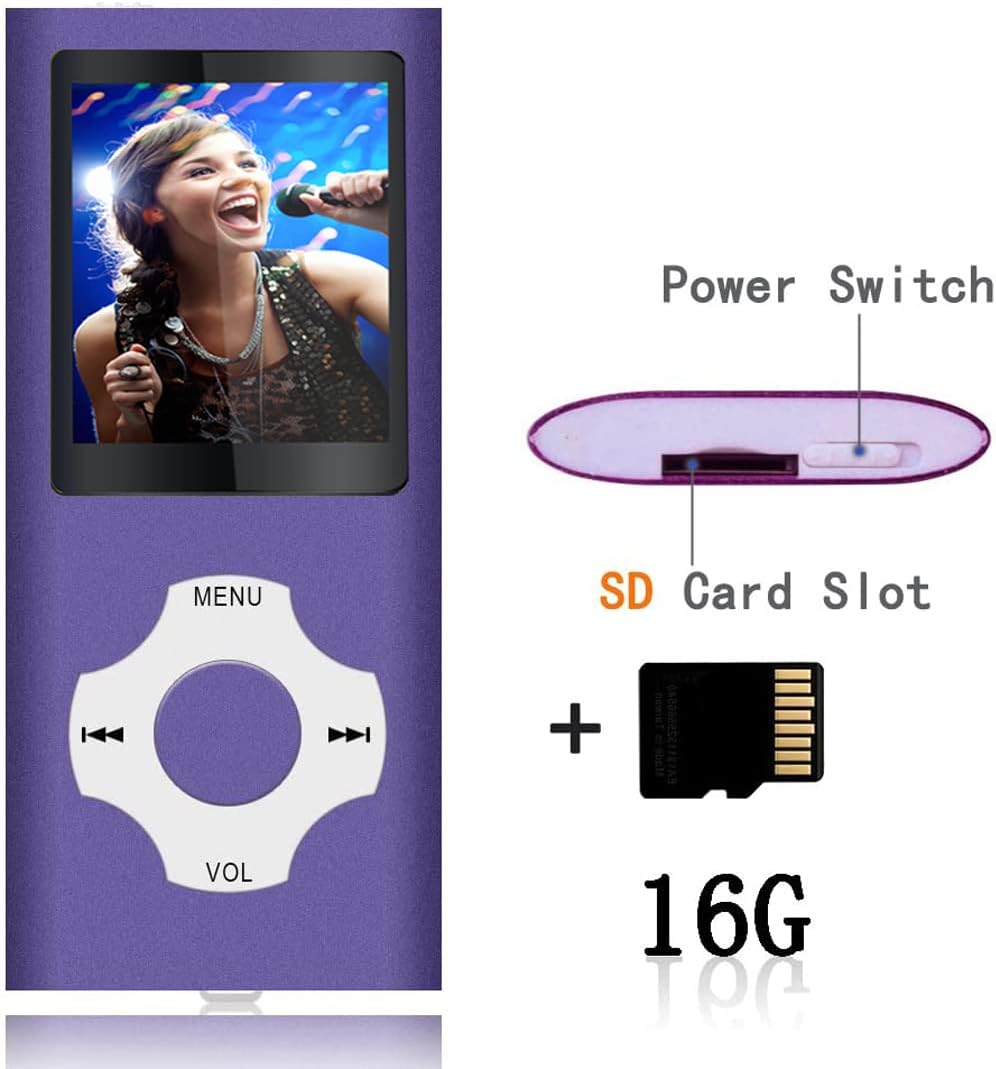 Detalle de Tabmart 32GB Lettore MP3 Metal Hi‑Fi 1,8