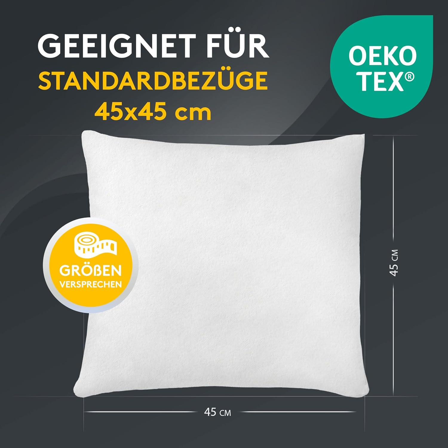 Thumbnail 4 de LILENO HOME 4er Set Kissenfüllung 45x45 cm