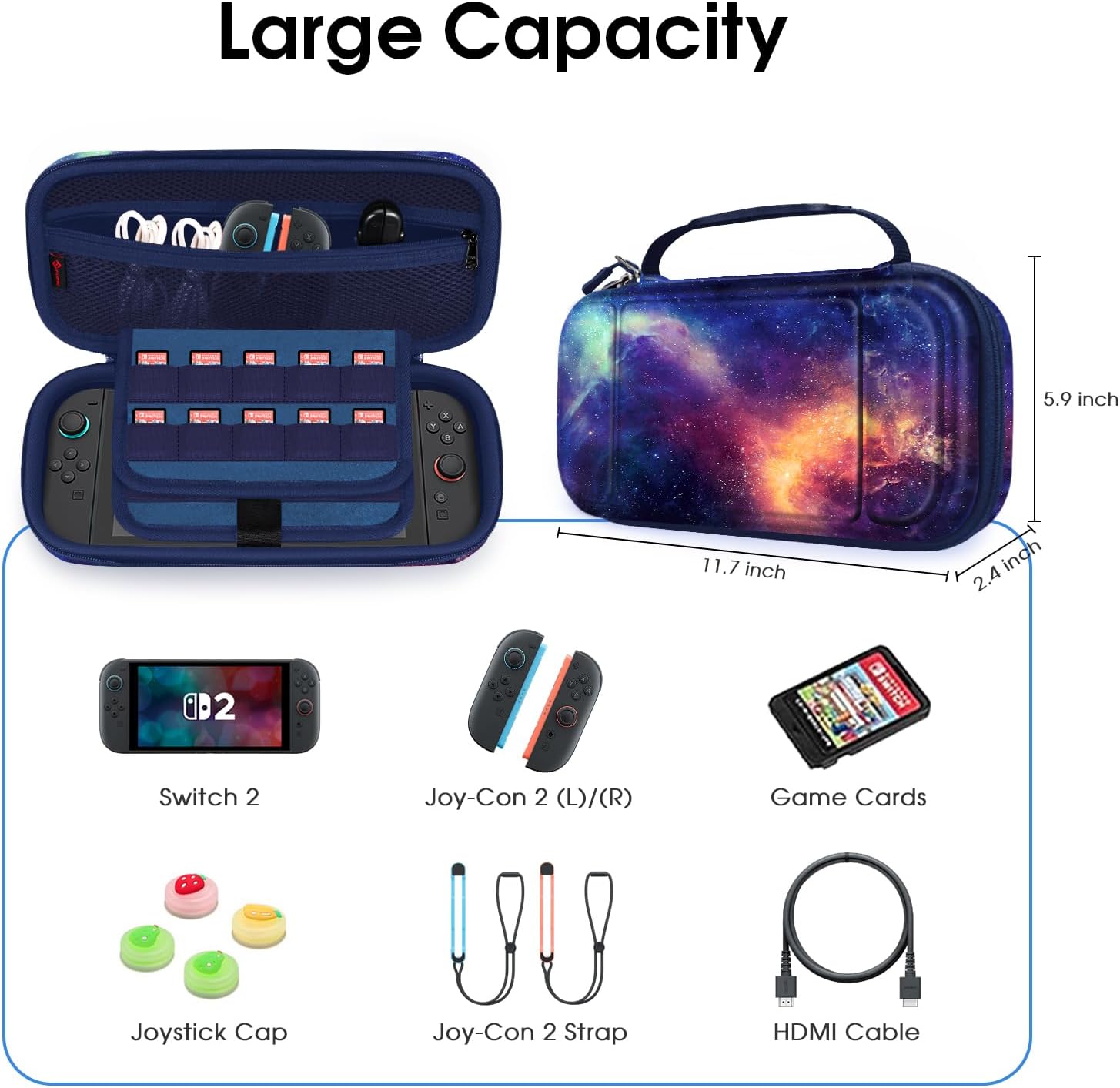 Thumbnail 6 de FINTIE Carrying Case for Nintendo Switch 2, 2025