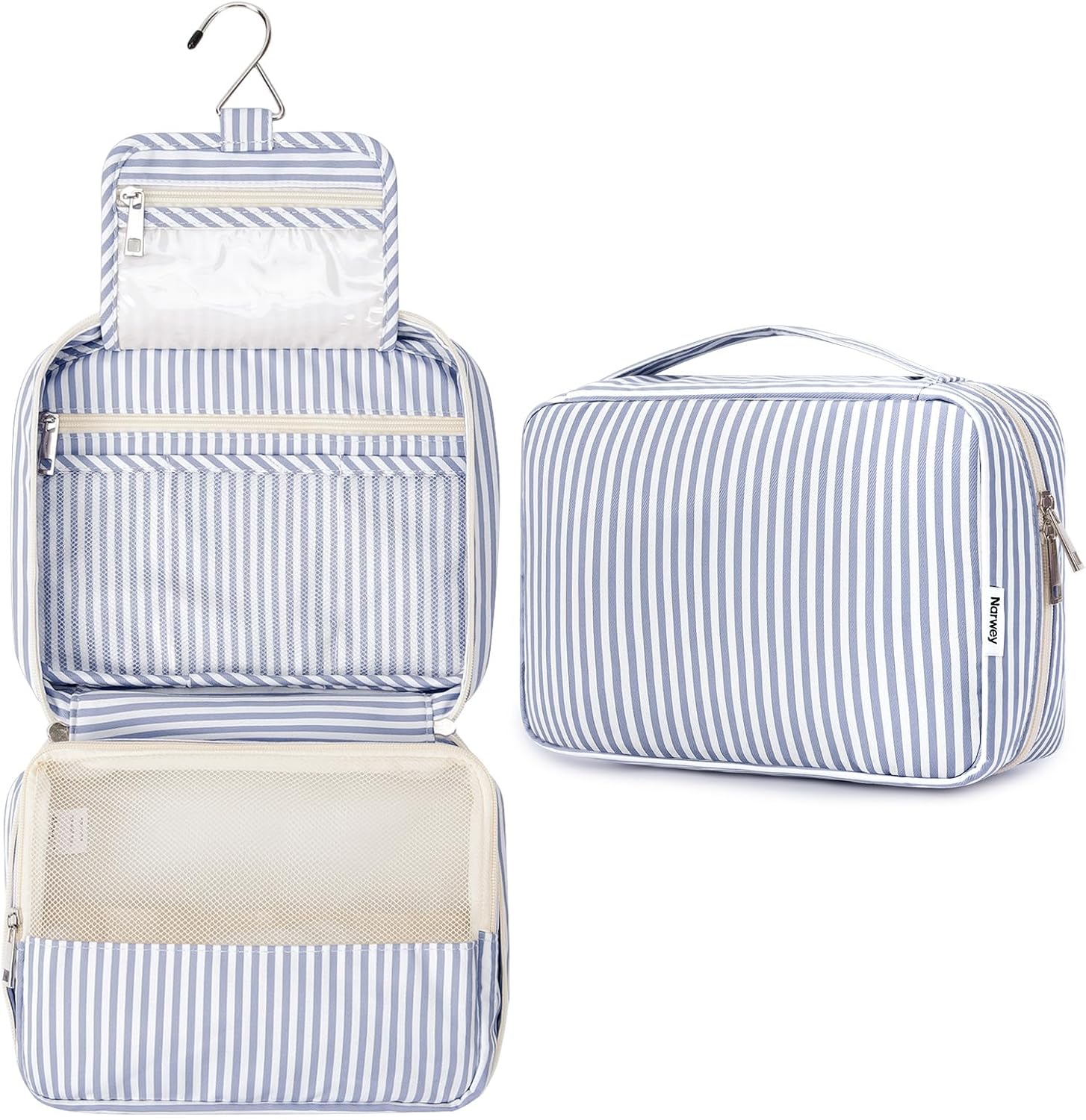 Detalle de Narwey Travel Hanging Toiletry Wash Bag: Compact, Waterproof organiser for travel