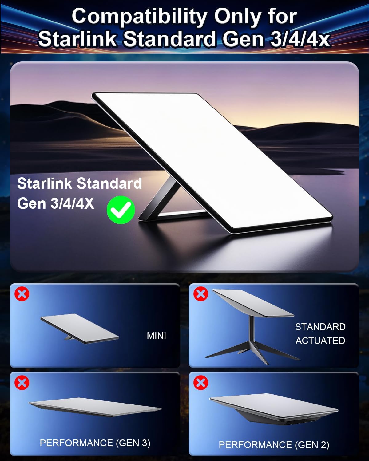Thumbnail 1 de NovaKits Starlink Gen 3 Pipe Adapter 70mm
