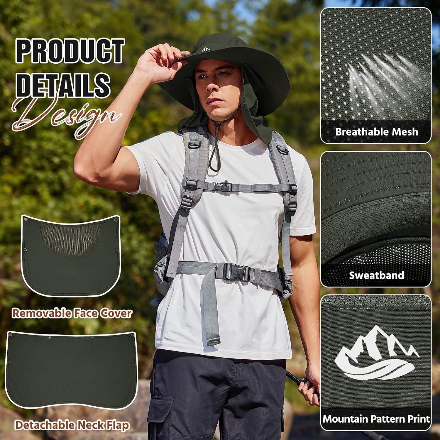 Detalle 2 de Xnova Bucket Hat with Face Covering