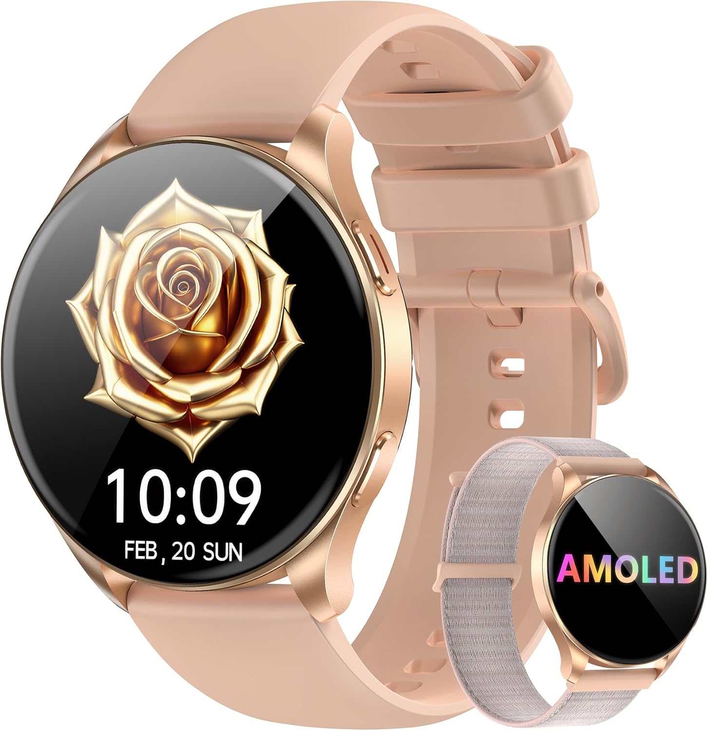 Detalle de Blackview Smart Watch for Women with Call Make/Answer 1.43" AMOLED