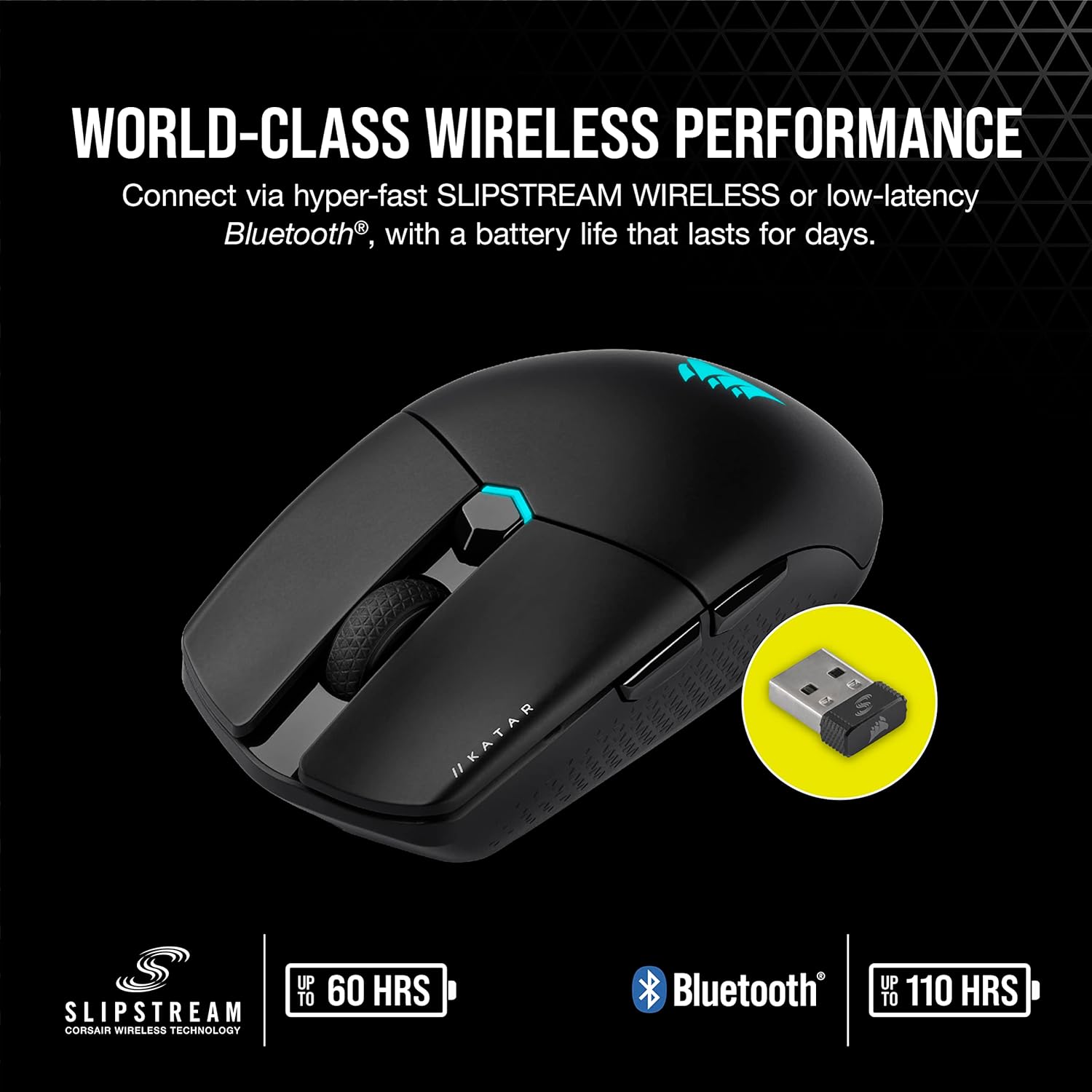 Thumbnail 4 de Corsair KATAR ELITE Wireless 10,000 DPI gaming mouse