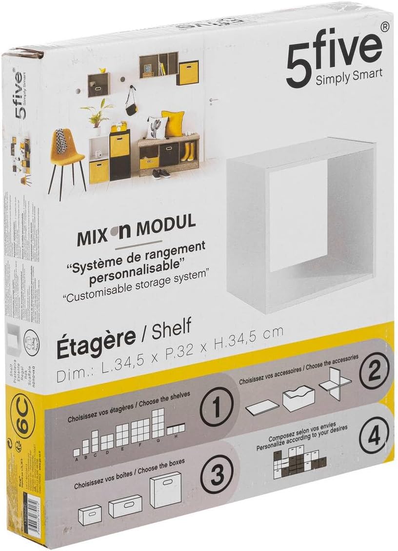 Detalle 2 de 5five scaffale a 1 scomparto Mix N Modul bianco