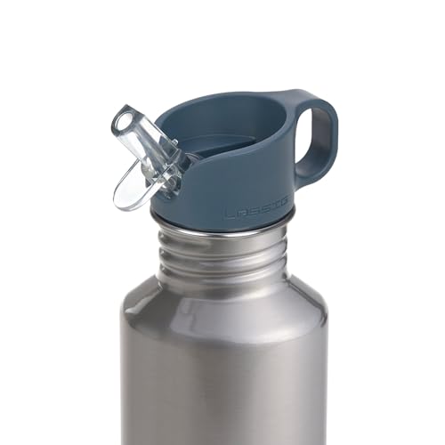 Detalle 2 de LÄSSIG Edelstahl-Trinkflasche 500 ml Happy Prints Animals – auslaufsicher & bruchsicher