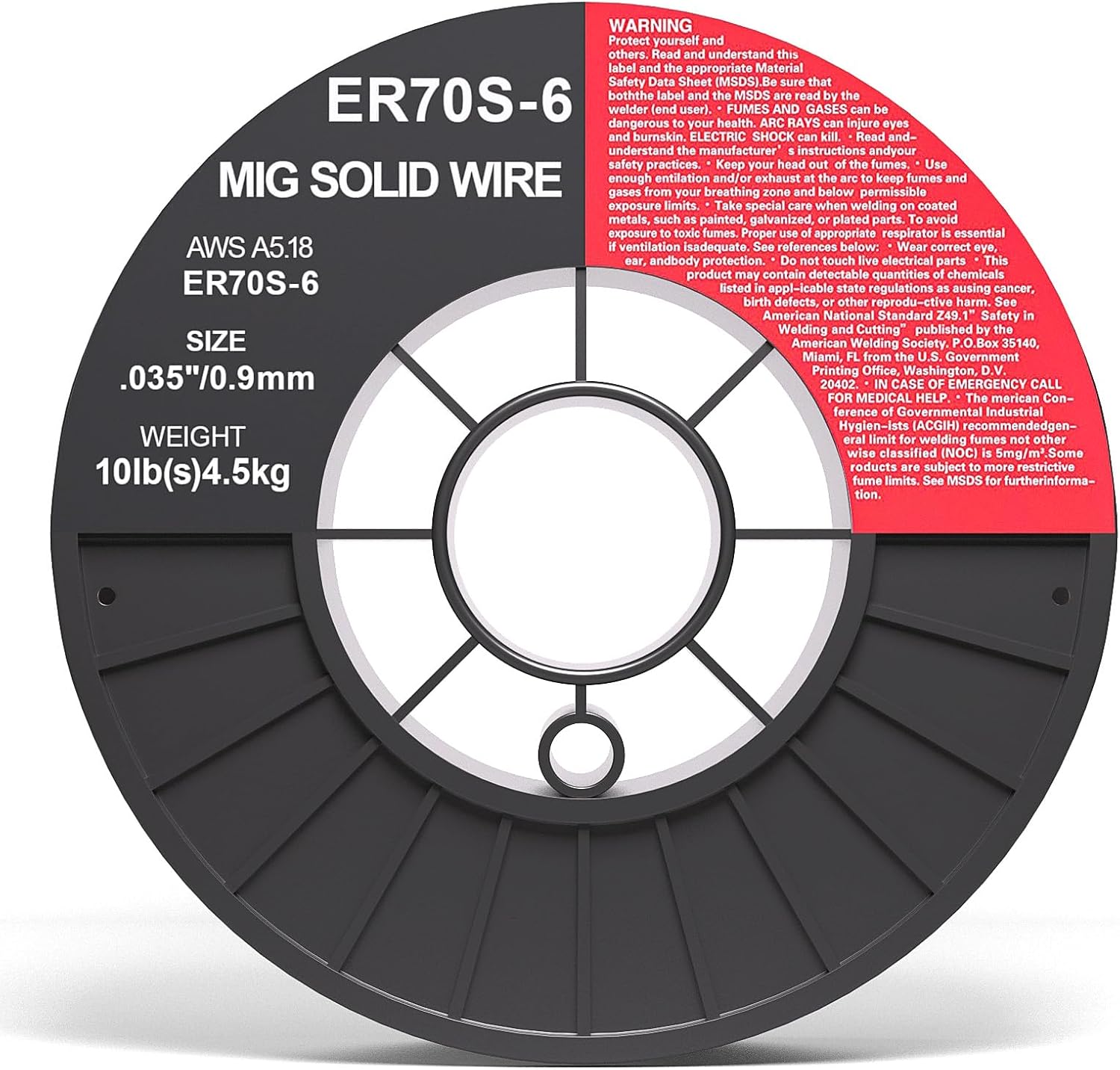 Detalle de ER70S-6 .035-Inch MIG Welding Wire on 10-Lb ABS Spool for All-Position Welding