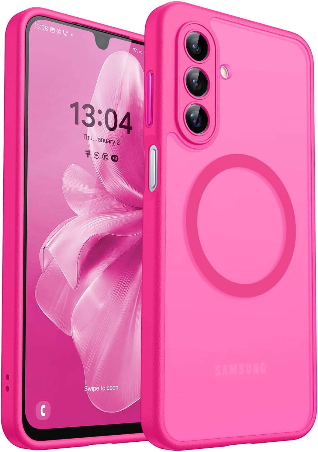 Thumbnail 4 de CANSHN Coque Magnétique pour Samsung Galaxy A17 — Protection complète de l'appareil photo (Airbags, transparent)