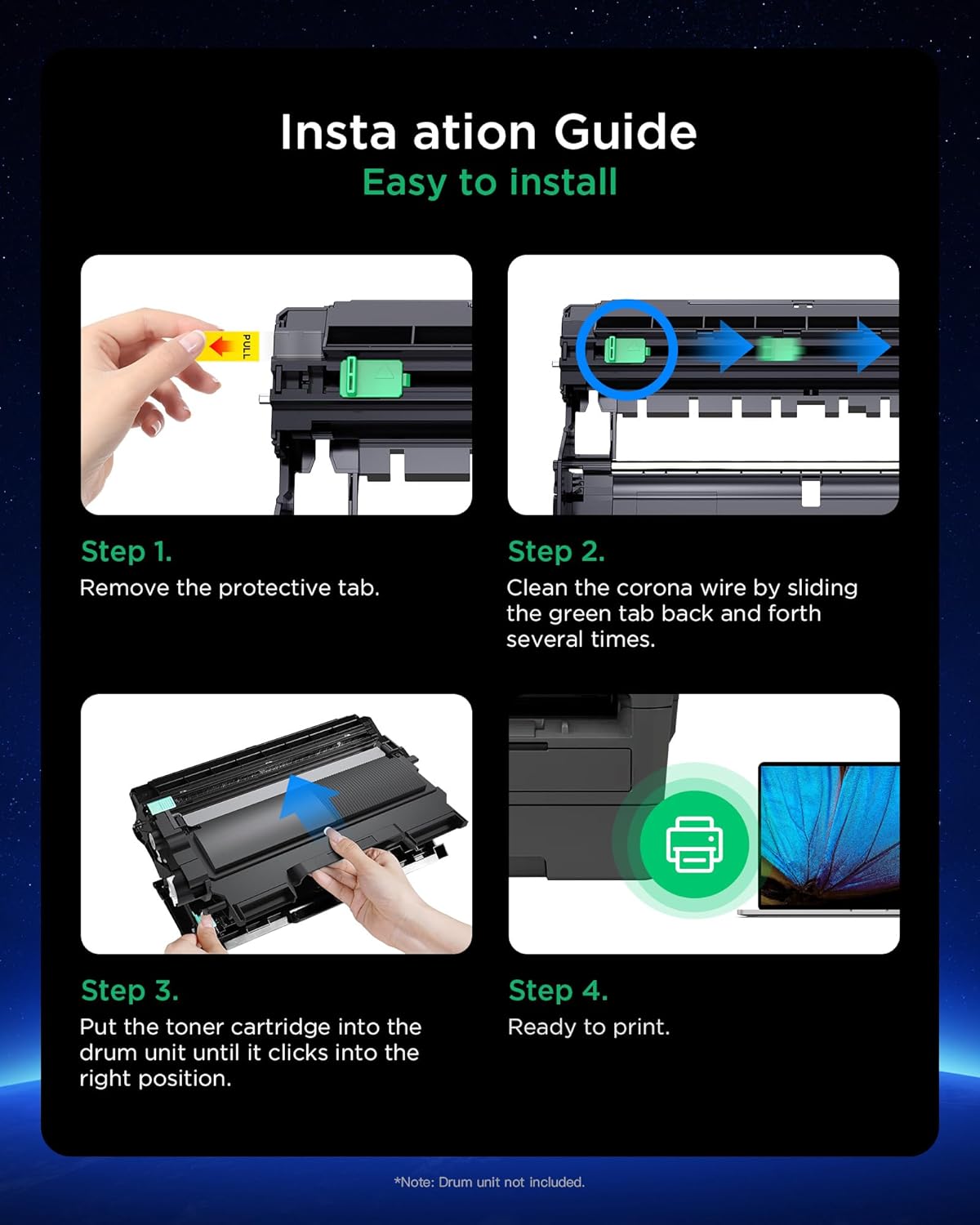 Thumbnail 5 de Timink DR2400 Trommel Einheit für Brother DR-2400