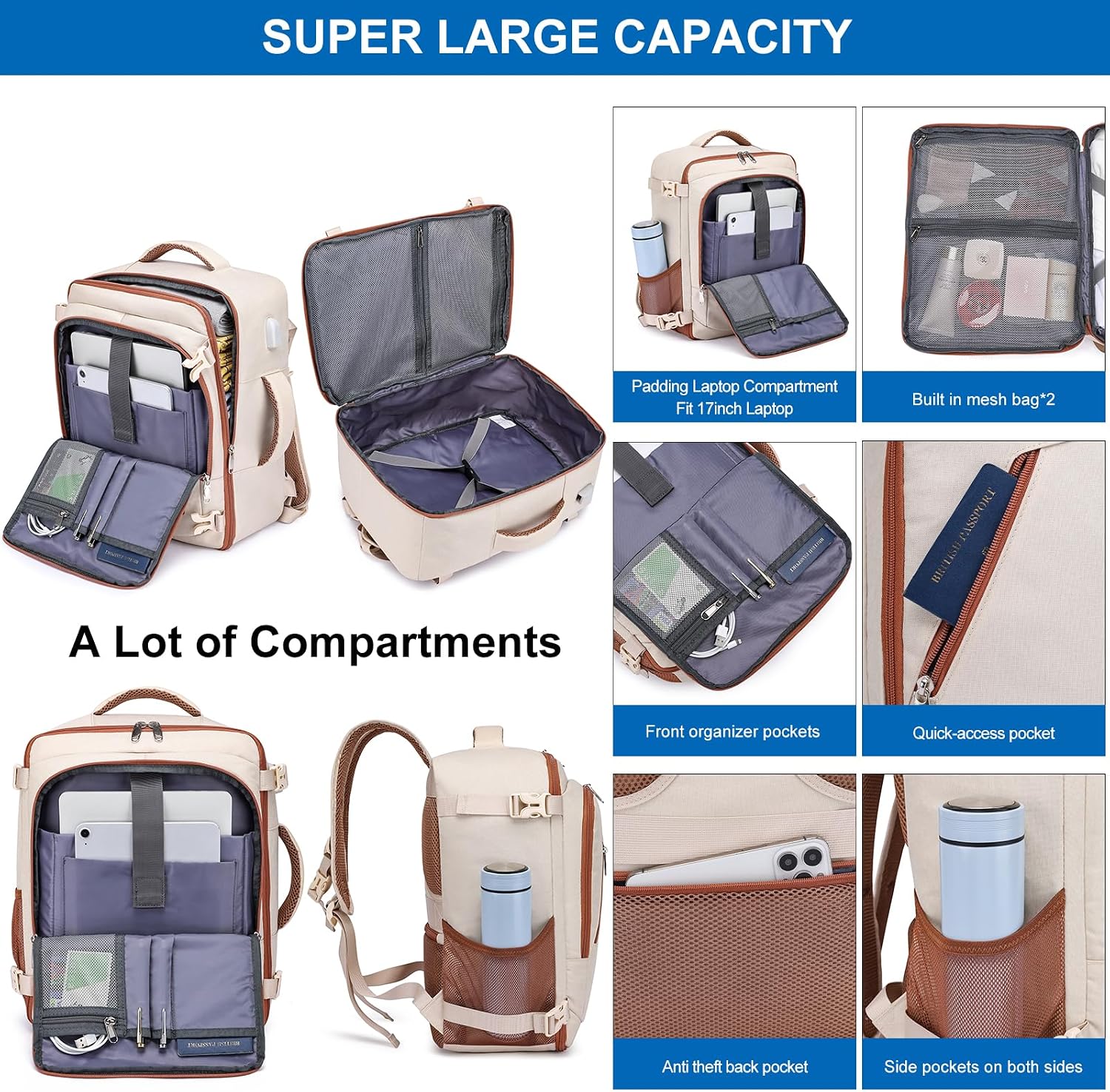 Detalle de Ryanair cabin bag 40x30x20 24L underseat