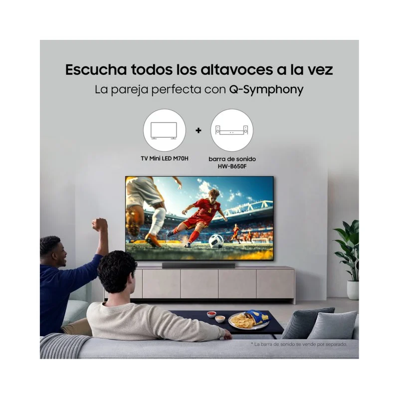 Detalle de Samsung TV Mini LED TU55M70HAUXXC, 55" 4K con HDR10+ y Smart TV Tizen