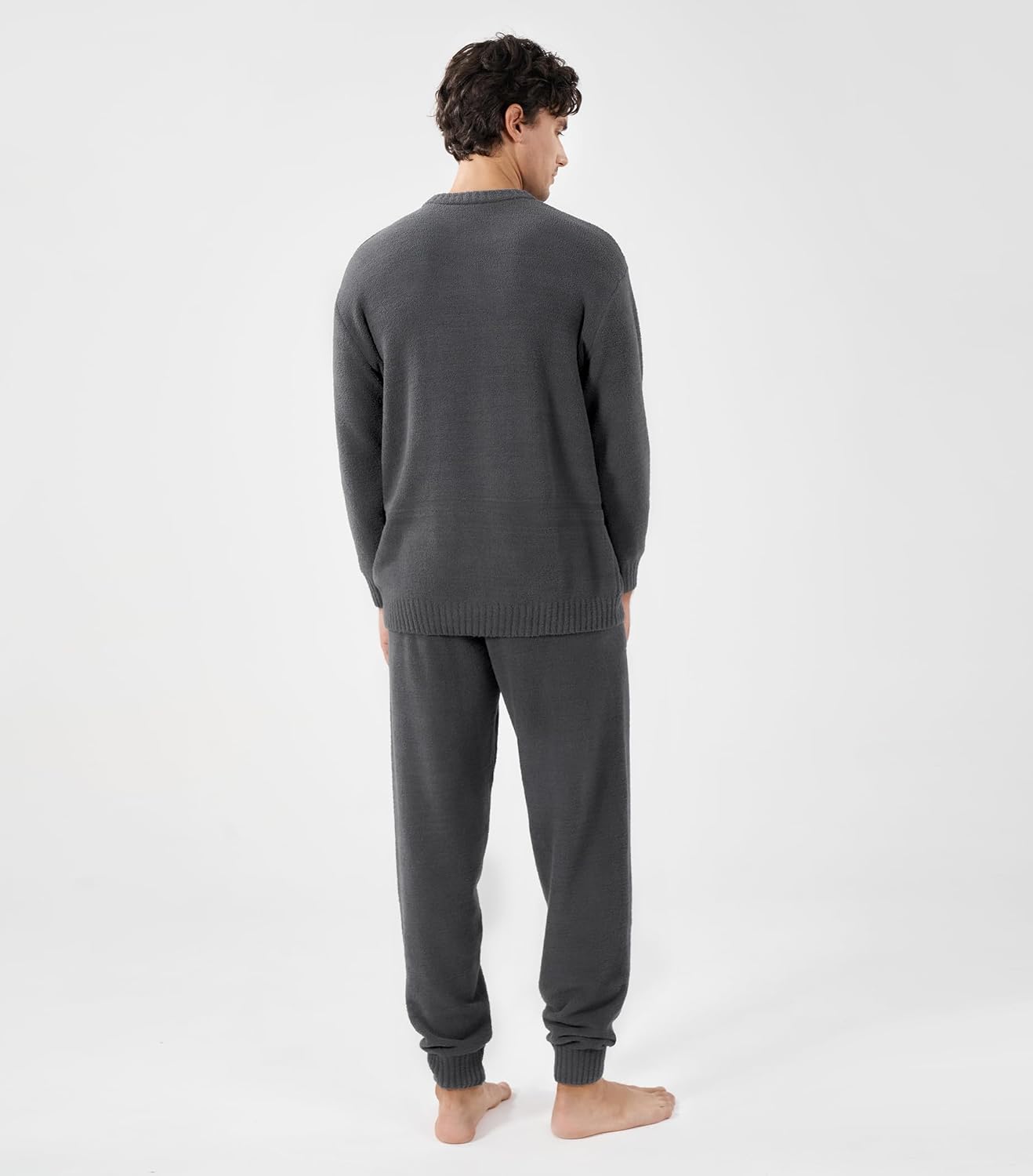 Detalle de DAVID ARCHY Mens Pajamas Set Ultra-Soft Fleece 1️⃣