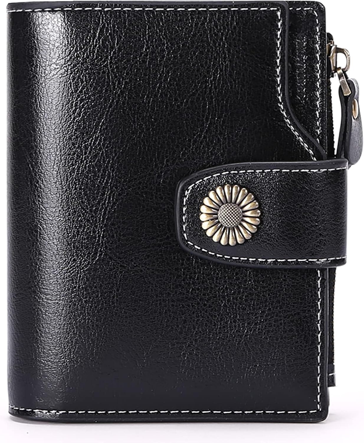Thumbnail 6 de SENDEFN Damen Portemonnaie Echtleder, Bifold mit RFID-Schutz – 16 Kartenfächer, Reißverschlussfach