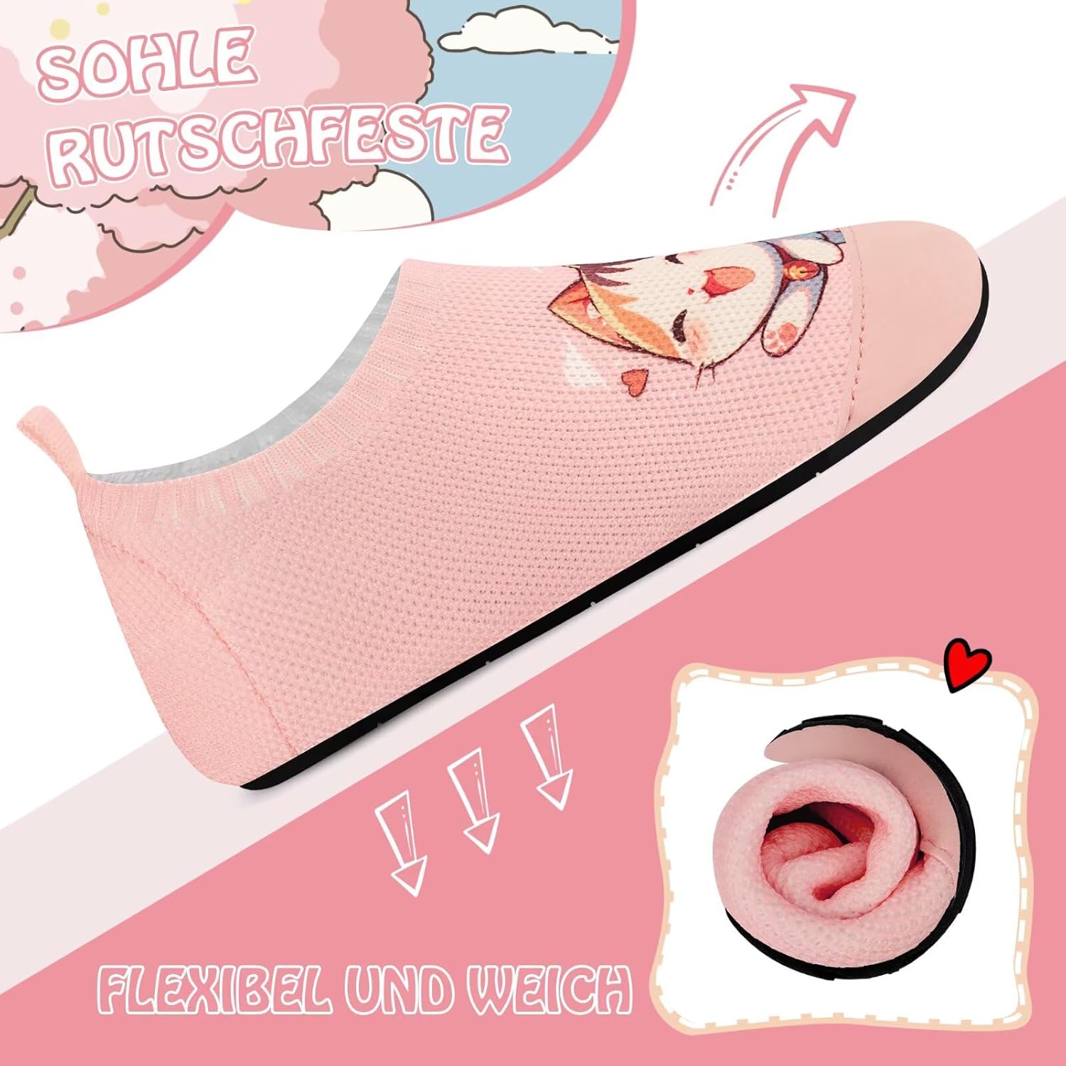 Thumbnail 3 de Kyopp Hausschuhe für Kinder (Junge & Mädchen) – atmungsaktive rutschfeste Barfußschuhe fürs Lauflernen