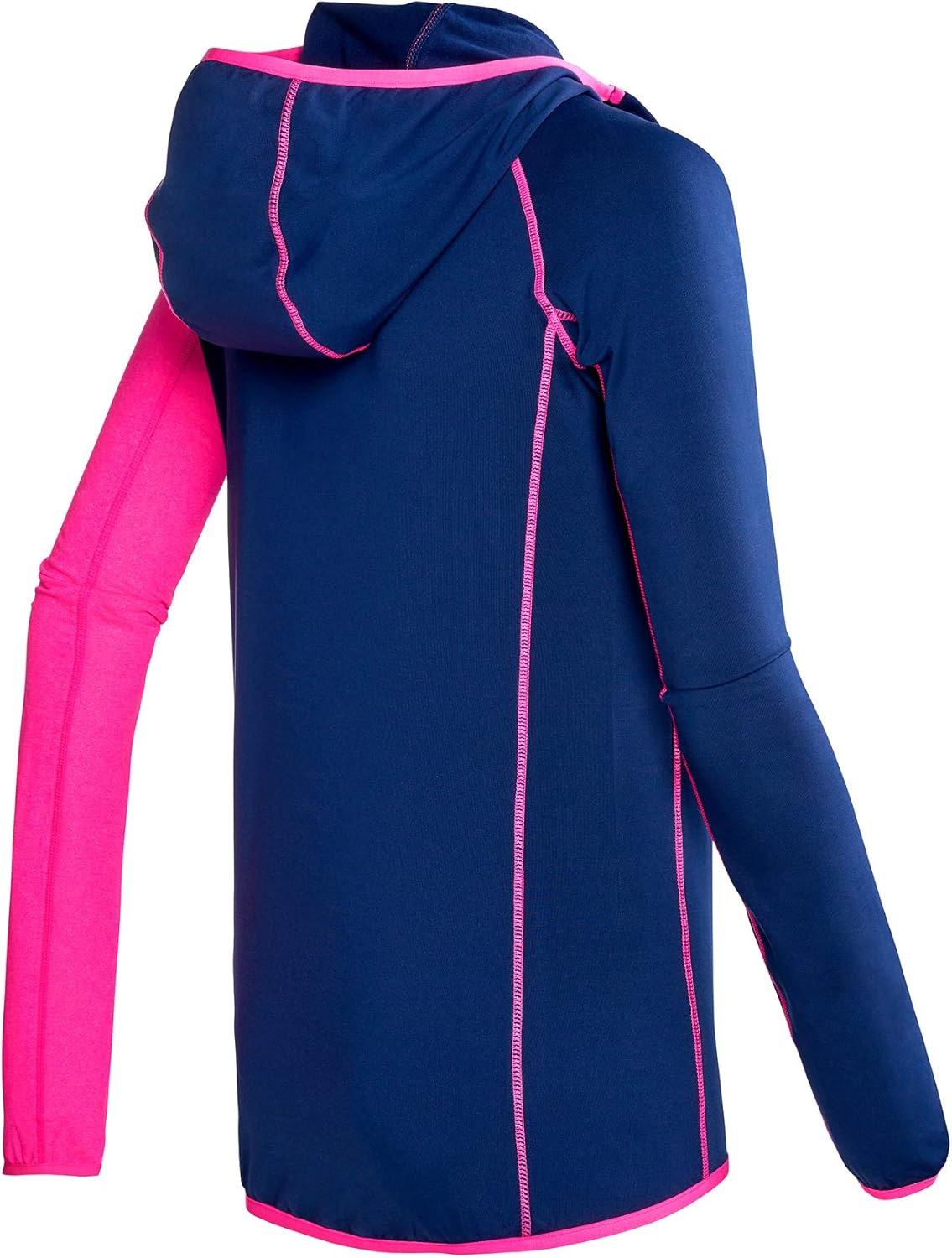 Thumbnail 1 de Black Crevice Micropile da donna Second Layer con cappuccio — blu acciaio/rosa