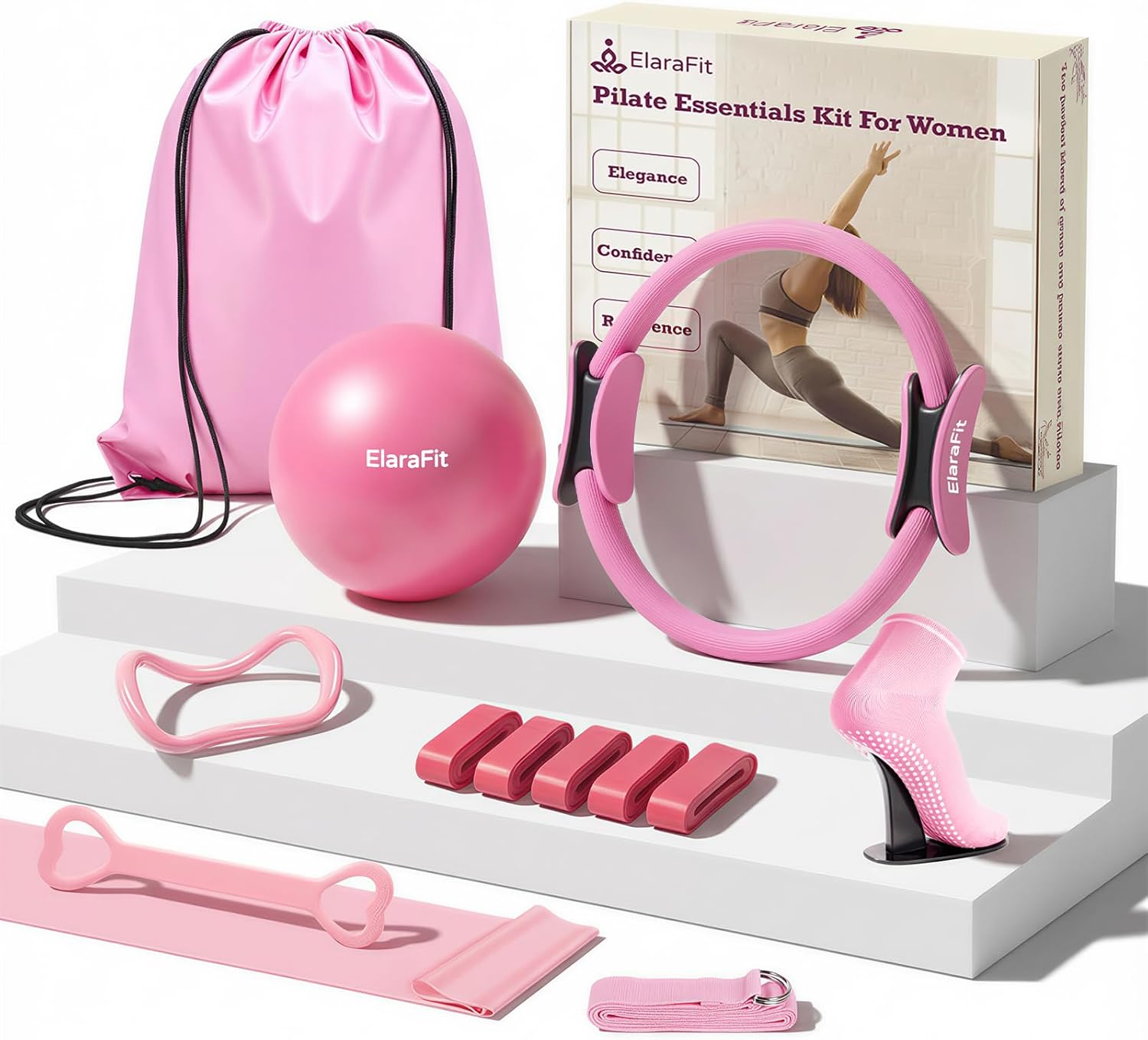 Thumbnail 6 de ElaraFit Pilates Ring and Ball Set with 5 Bands ⚙