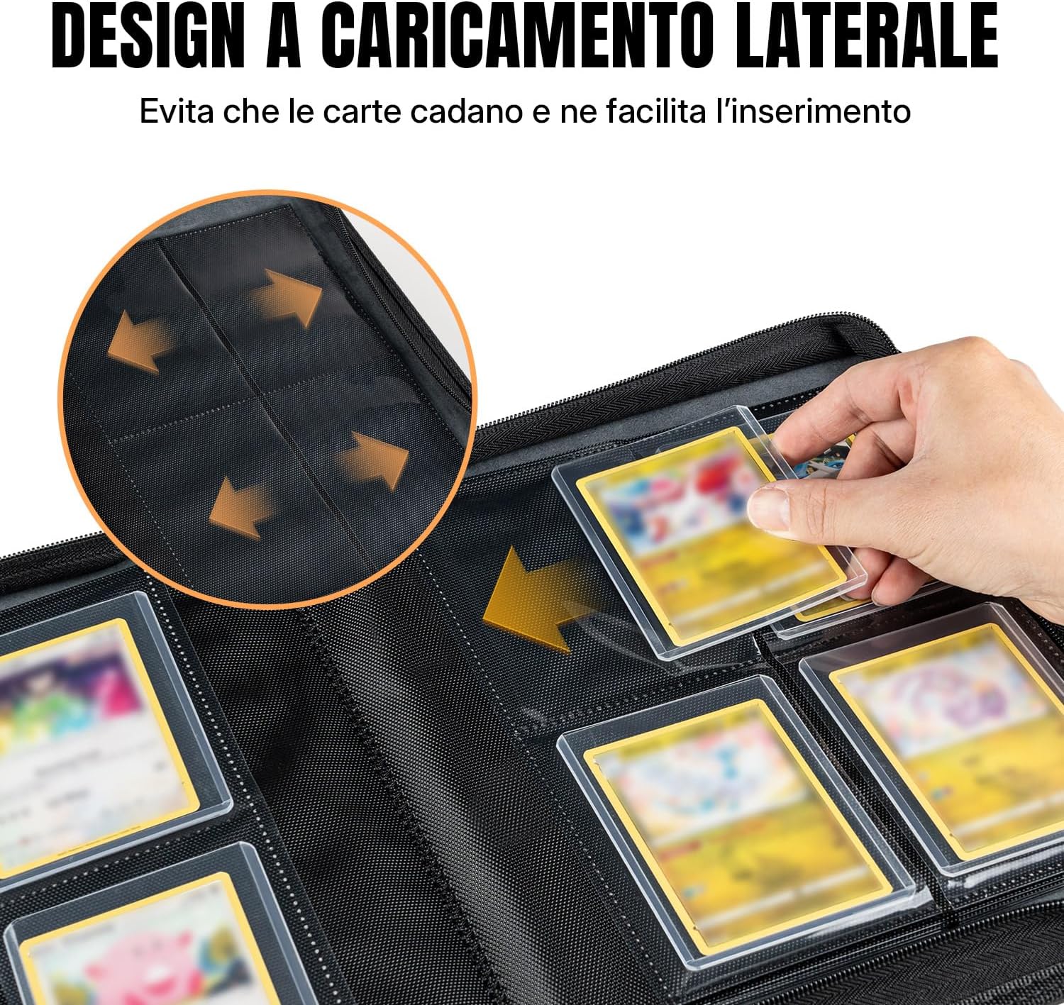 Thumbnail 4 de Tolesum Organizzatore decorativo e contenitore per toploader (112 scomparti) con 10 top loader – Cachi