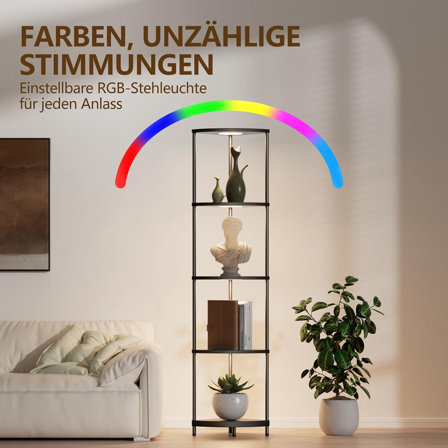 Thumbnail 4 de YooShine Stehlampe Regal 164 cm