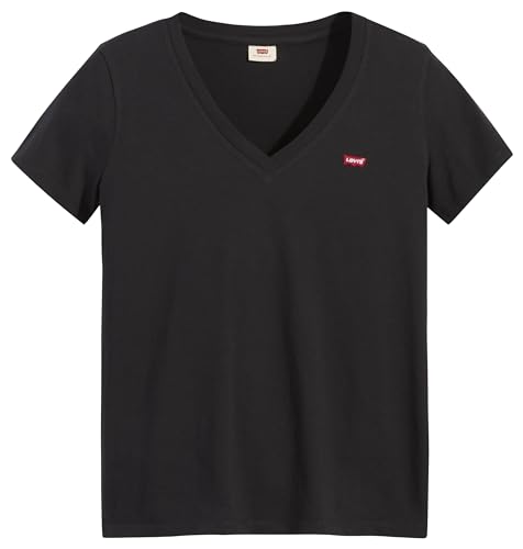 Detalle 2 de Levi's Perfect V-Neck Mujer Caviar - Estilo y Comodidad 😊