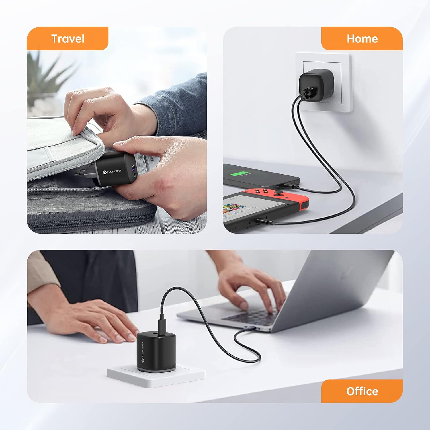 Thumbnail 6 de NOVOO Chargeur USB C rapide 67 W, 2 ports