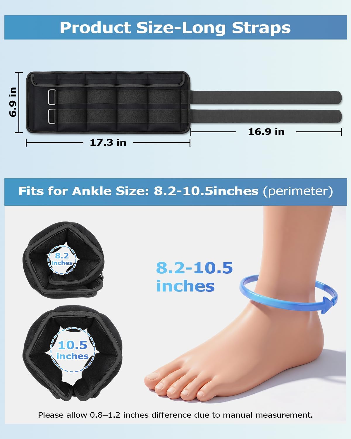 Thumbnail 5 de Fragraim adjust-weight-0011to15lbblackfbajp Adjustable Ankle Weights, 15 lb Pair