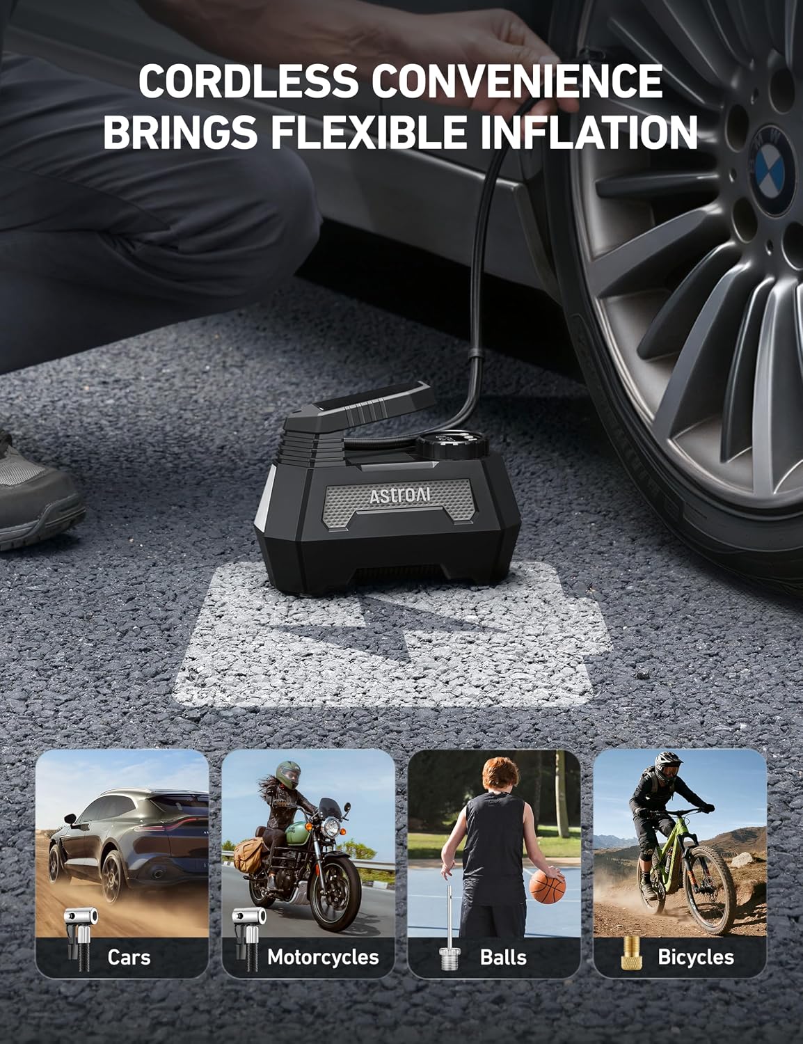 Thumbnail 6 de AstroAI Tire Inflator 12V DC