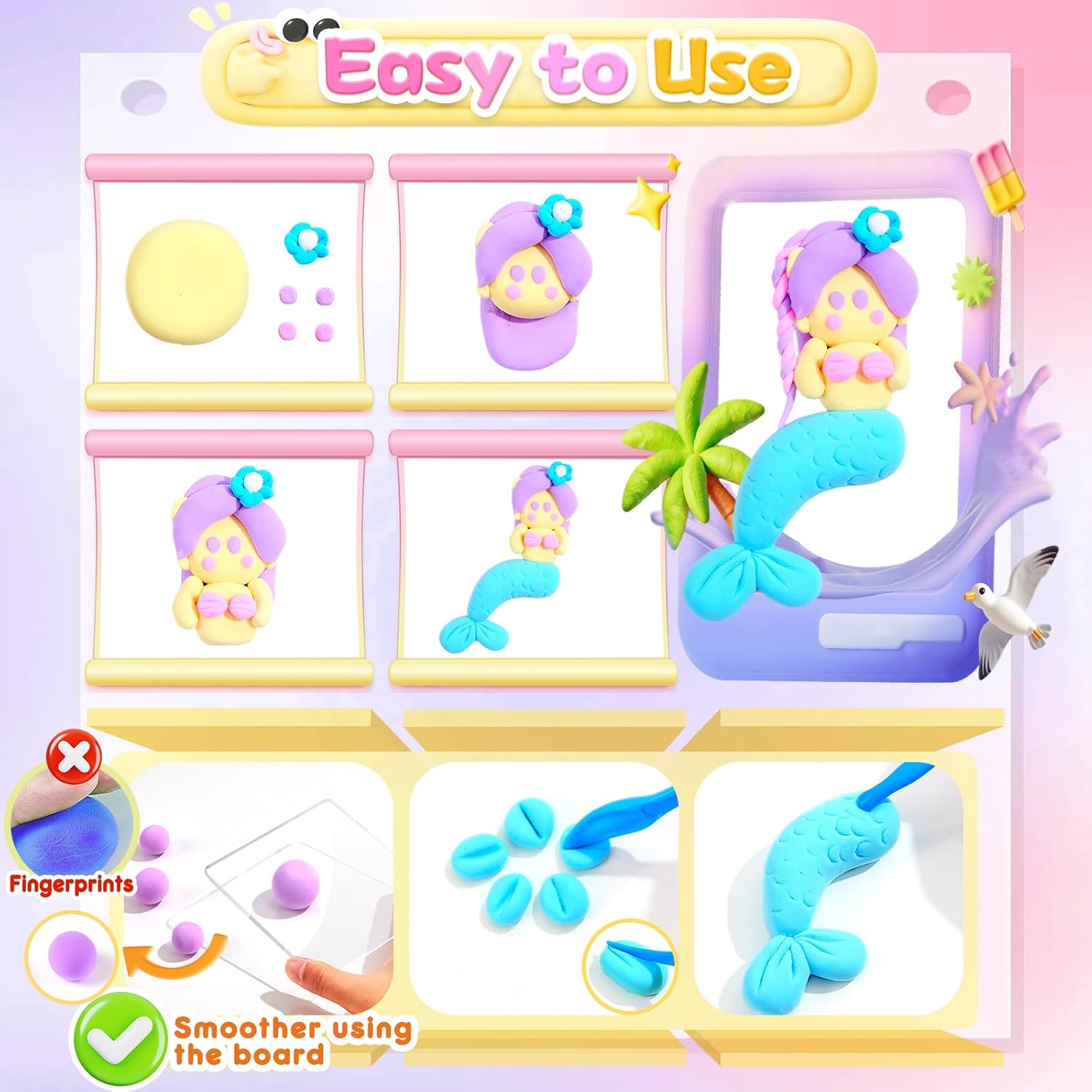 Thumbnail 3 de Bridokit Modelliermasse 36 Farben 🎨