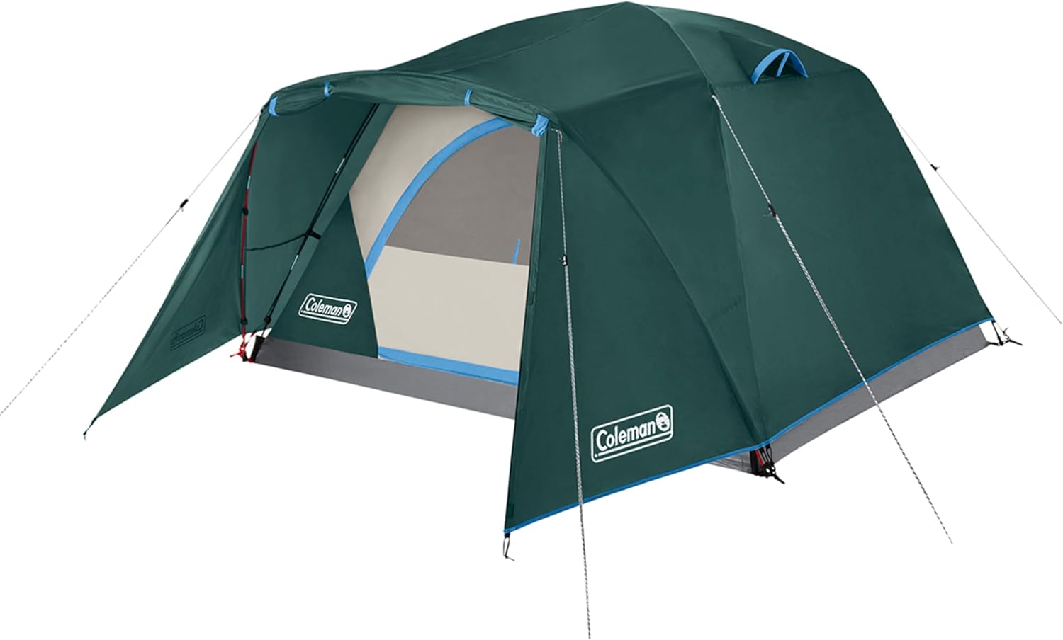 Detalle de Coleman Skydome 4-Person Tent with Full-Fly Vestibule and Under-5-Minute Setup