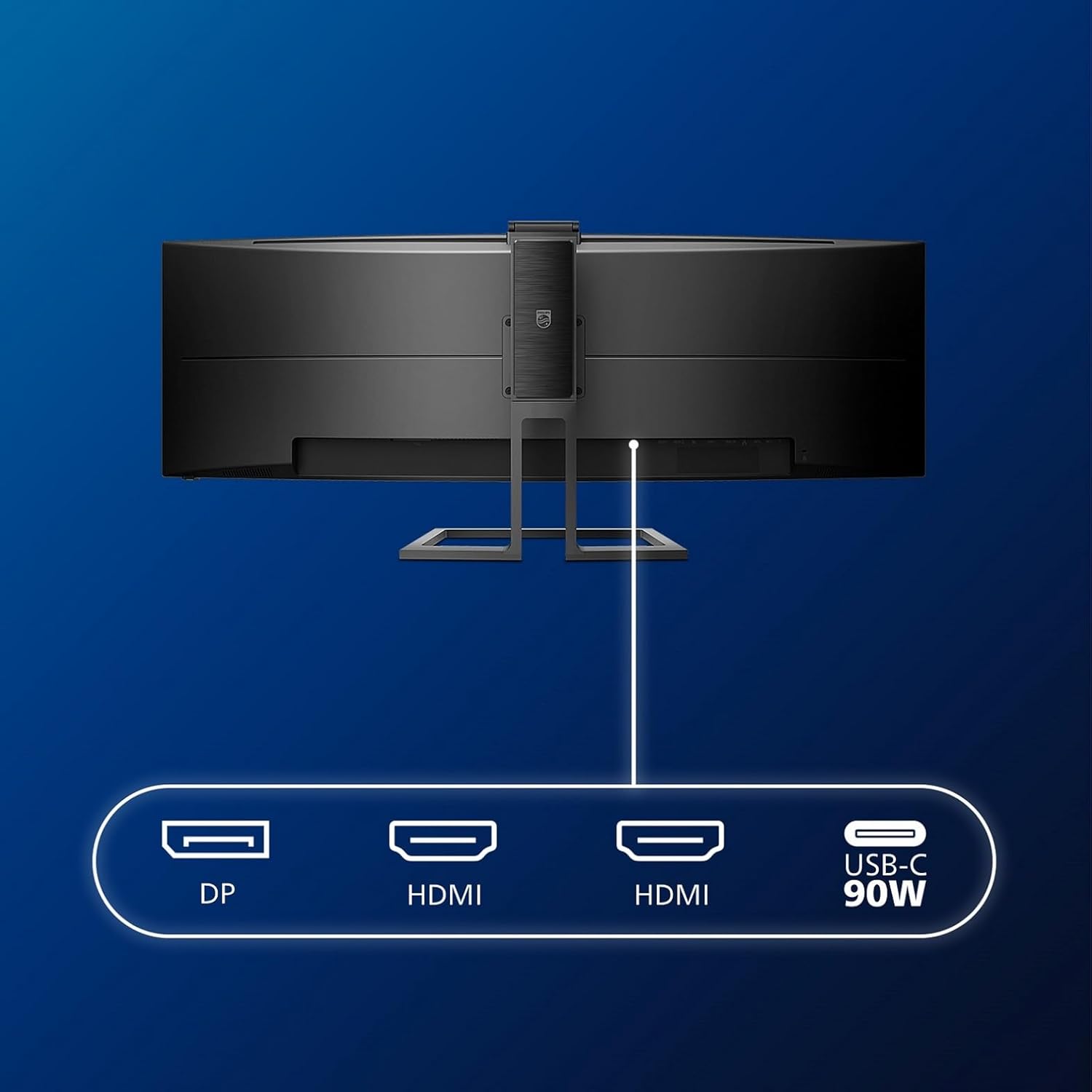 Thumbnail 6 de Philips 499P9H- 49 Inch Curved Dual QHD Monitor