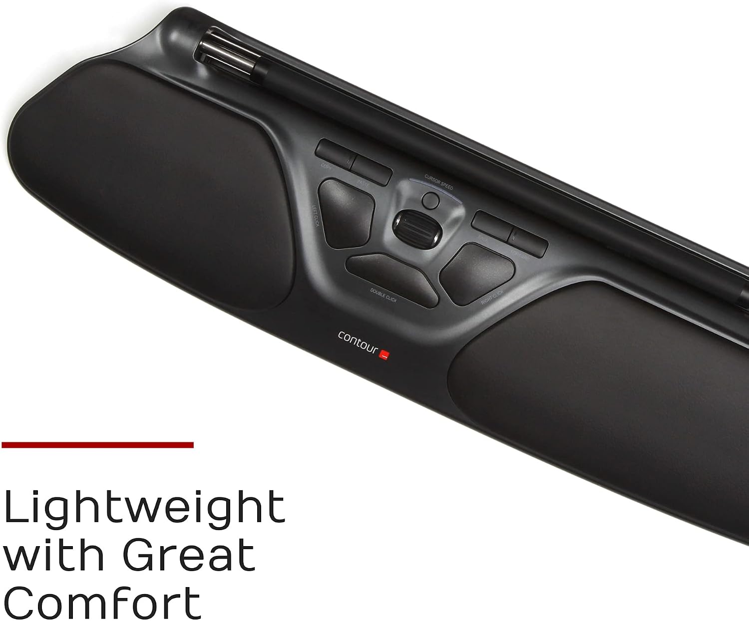 Detalle 2 de Contour RollerMouse Pro3 mouse ergonomico RSI con poggiapolsi in memory foam, velocità regolabile e 5 pulsanti programmabili