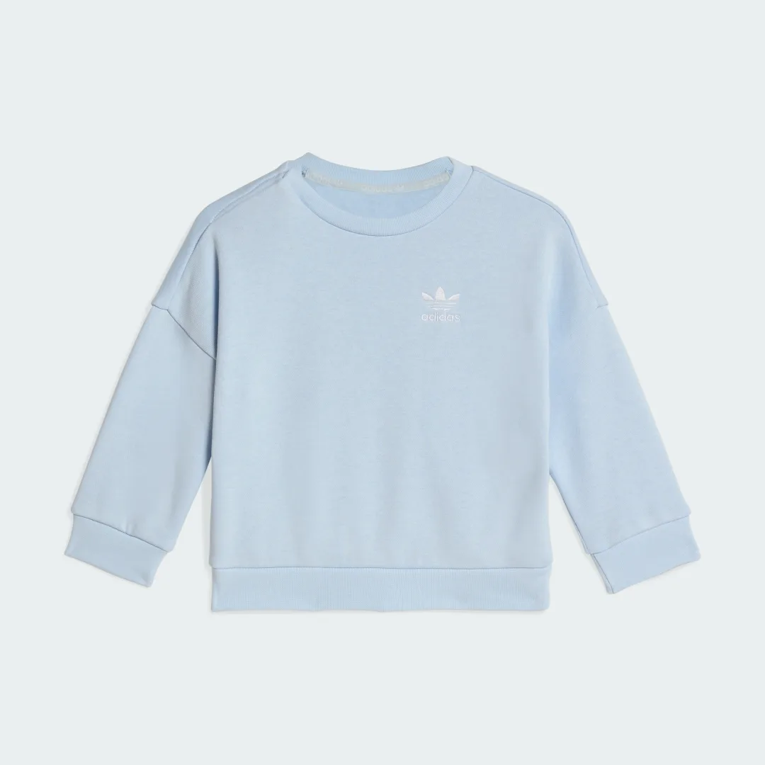 Detalle 2 de CHÁNDAL LOOSE CREW de Adidas – azul, cómodo y versátil para el día a día