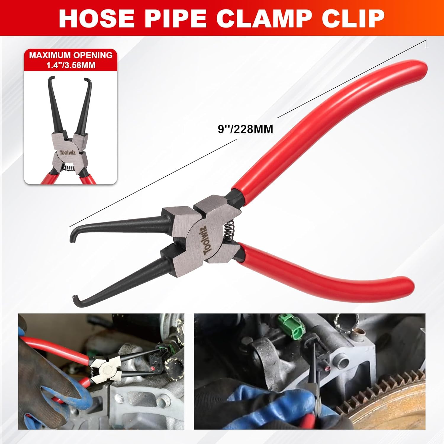 Detalle 2 de Toolwiz TTP4116 6-Piece Fuel Line Pliers Set for Car Repairs