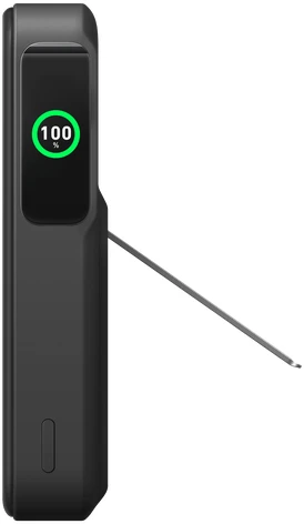 Detalle de Anker Wireless Powerbank Schwarz mit MagSafe und Qi2 Magnet 10.000 mAh – Schnellladen